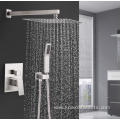 Brass Shower Faucet With Rainfall Plate Spray Head